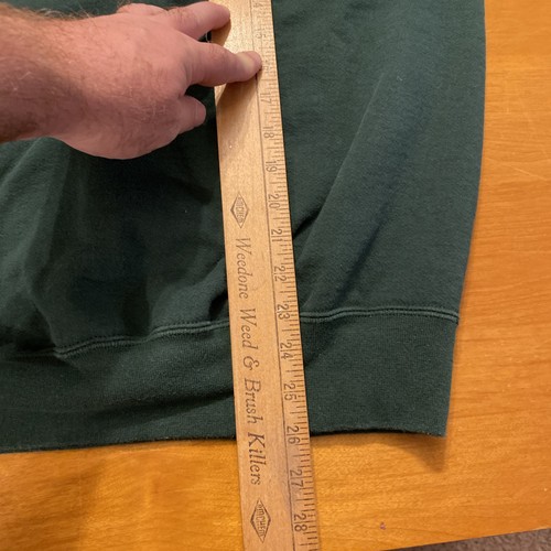 Sudadera De Colección Central Bible College Verde Cuello Redondo Talla XL Hecha en EE. UU. - Imagen 6 de 8