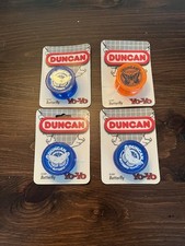 Lot of 4 NEW Duncan Yo-Yo's Butterfly Blue Orange Glitter