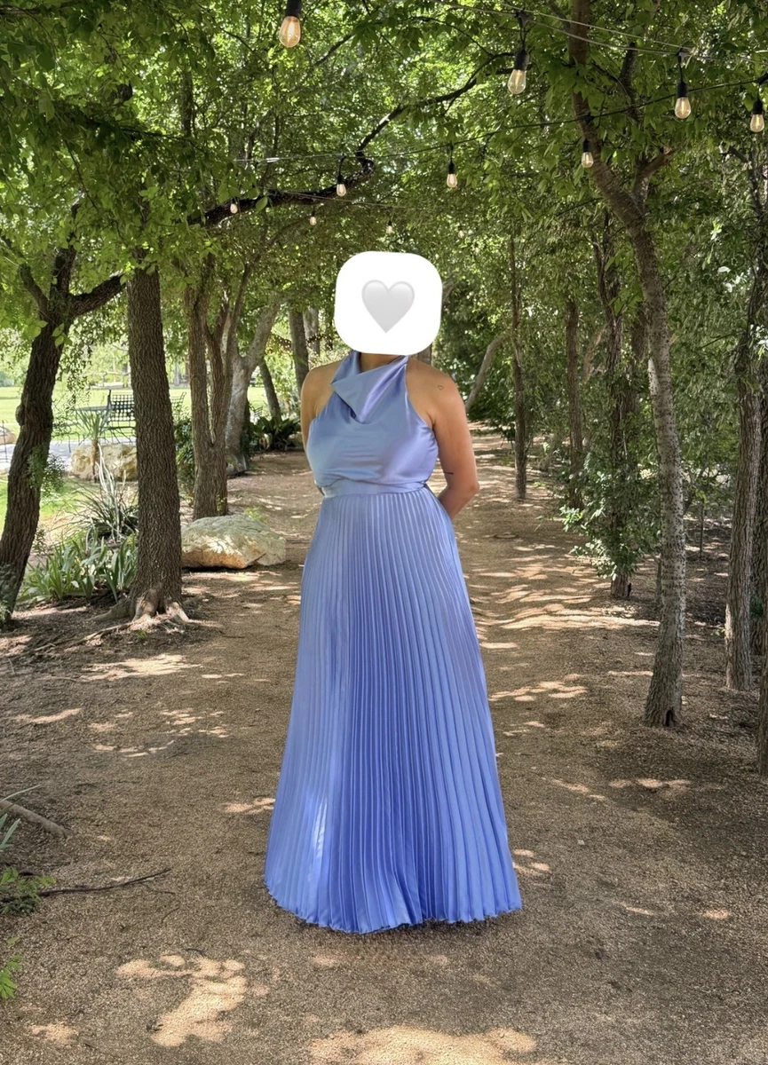blue dresses with long sleeves Blue Lace Open Back See Through Long Sleeve Evening Dress, Prom Dresses,  MP141