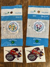 2 Girl Scouts Daisey STEM Badges. Robots. New. + Temp Tattoos