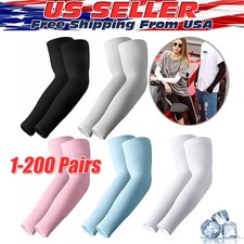 200 Pairs Cooling Arm Sleeves Cover UV Sun Protection Outdoor Sports Basketball