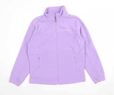 Sprayway Mädchen lila Fleece durchgehender Reißverschluss Basic Jacke Alter 12-13 Jahre