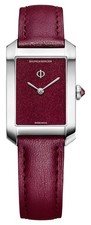 Orologio da donna Baume & Mercier Hampton quadrante bordeaux pelle bordeaux M0A10673