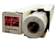 FastPlot Bond Plotter Paper 92 Bright-24 x 150' 2 Core / 4 Rolls