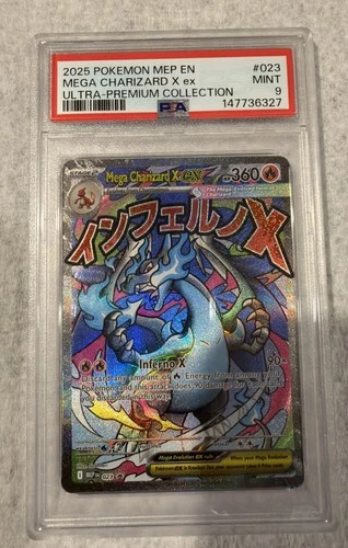 2025 Pokemon MEP En Mega Charizard X Ex PSA 9