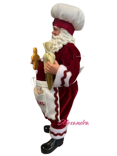 Weihnachtsmann Statue Bäcker Lebkuchen 11" Figur Tischplatte Weihnachtsdeko Neu - Bild 5 von 6