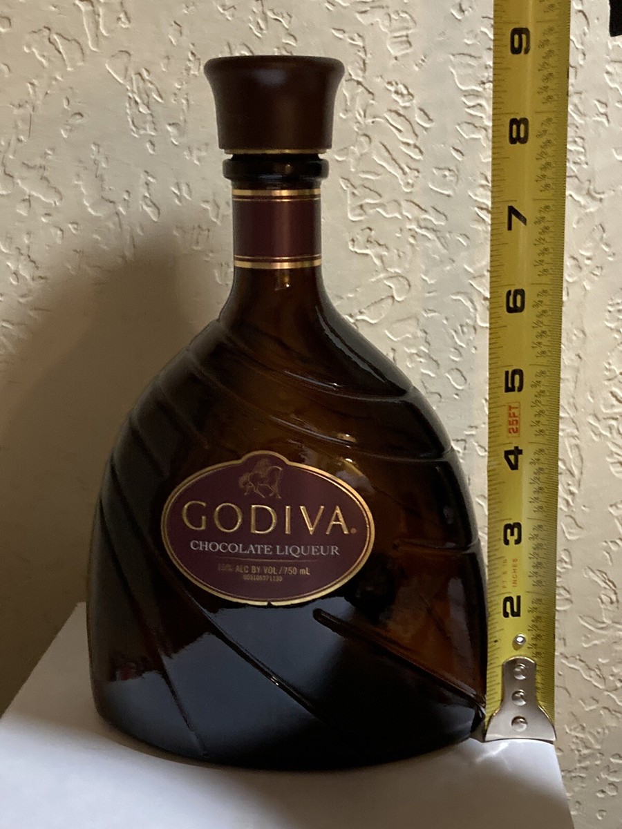 GODIVA Chocolate Liqueur750ml 　新品未開封 1 Empty 750 ML Godiva Chocolate Liqueur Bottle With Cap No