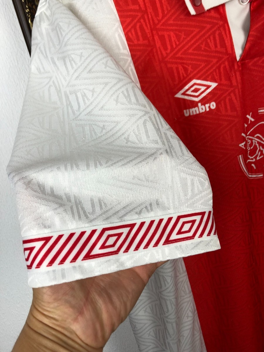 Ajax Home football shirt 1991 Umbro Soccer Jersey Mens Trikot Rare