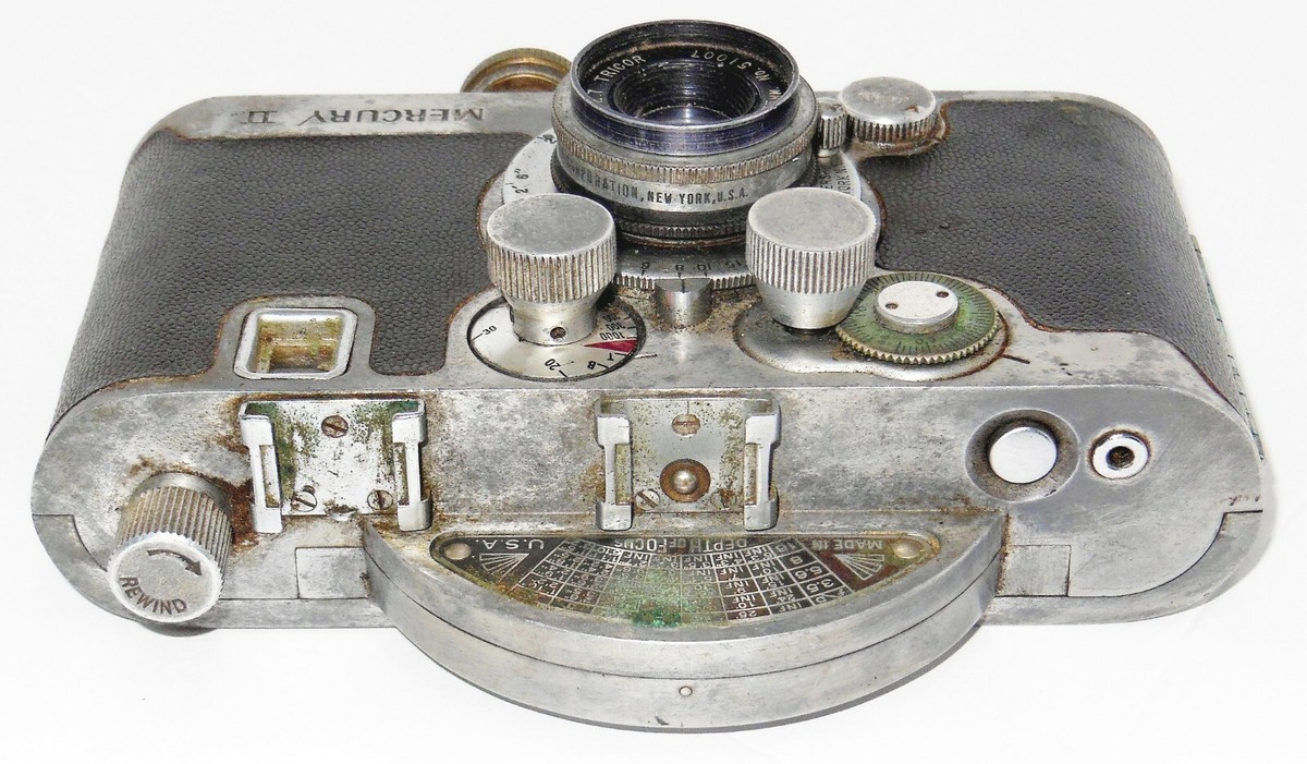 Vtg Collectors 1945 MERCURY II CX 35mm 1/2 Frame CAMERA w