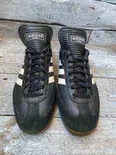 Vintage 90'S adidas samba low-top black sneakers long tongue US 9 MADE IN TAIWAN