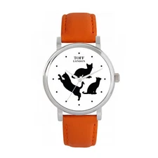 Toff London TLWS-49698 Ladies Playful Cats Watch