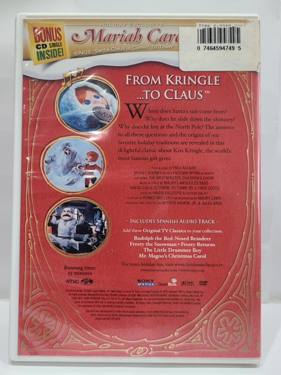 Santa Claus Is Comin to Town (DVD, 2004) 74645861098| eBay
