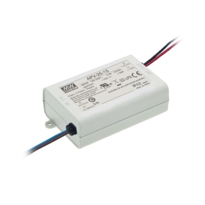 LED-Schaltnetzteil 24V 1050mA 25,2W IP42 APV-25-24 MW Mean Well