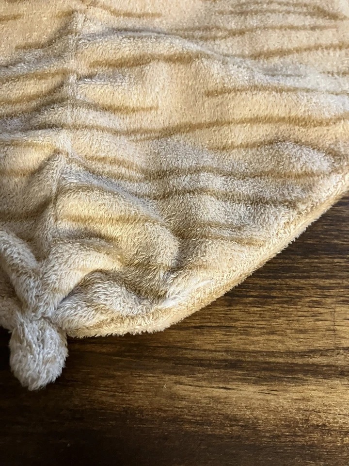 Cobertor de segurança Angel Dear Tiger gato selvagem listra bronzeada amorosa bicho de pelúcia 12"" - Imagem 3 de 4