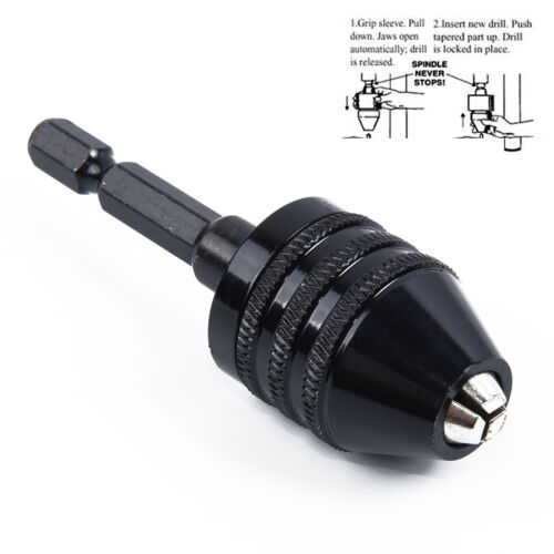 Mini Quick Release Drill Chuck 0.3mm-8mm Cordless Screwdriver Drill Tool - Picture 1 of 12