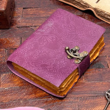Beautiful Butterfly Embossed Journal Leather Notebook for Writing  Sketching