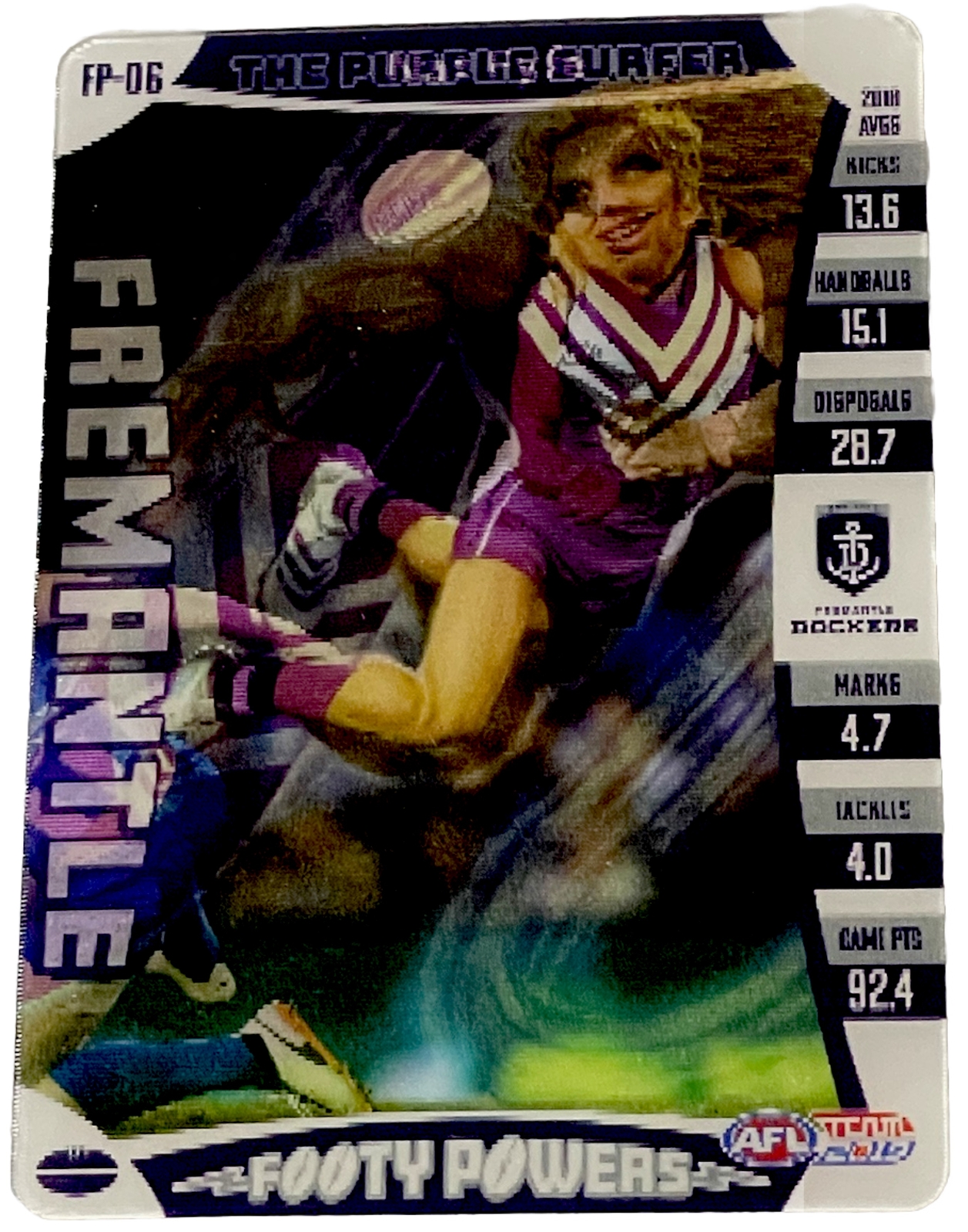 AFL 2019 Team Coach 3D Footy Powers Fremantle Dockers Afl Trading Card