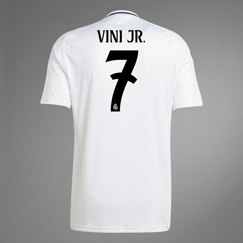 Real Madrid VINI JR 7 ホワイトシャツ White adidas Real Madrid 2025/26 Vini Jr #7 Home Shirt - JD