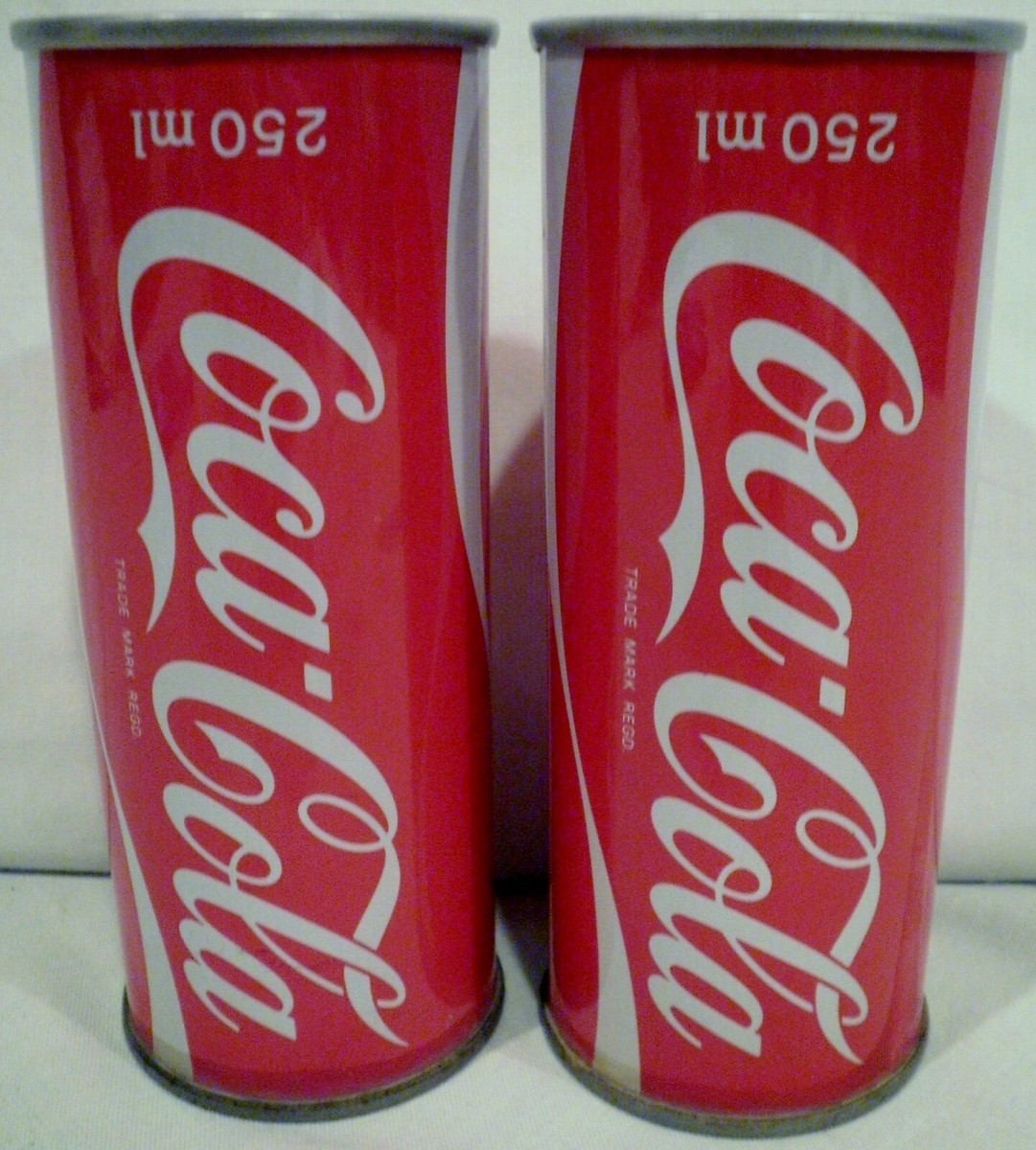 2 Vintage Japanese Coca Cola Coke 250ml Cans EMPTY | eBay