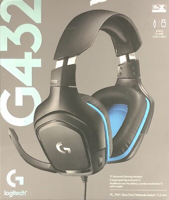 Logitech G432 DTS X Surround Sound Wired PC Gaming Headset