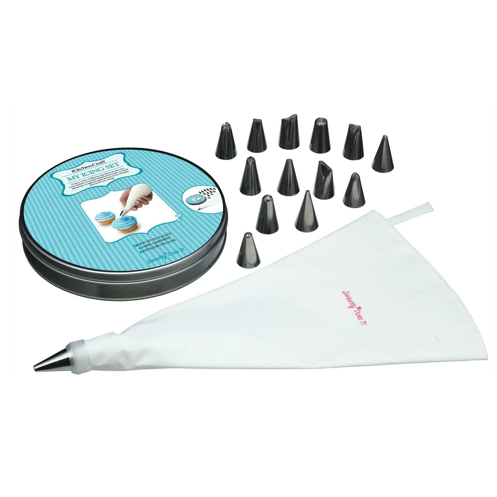 Kitchencraft Sweetly Does It Icing Tin Set (SDIICESET16)