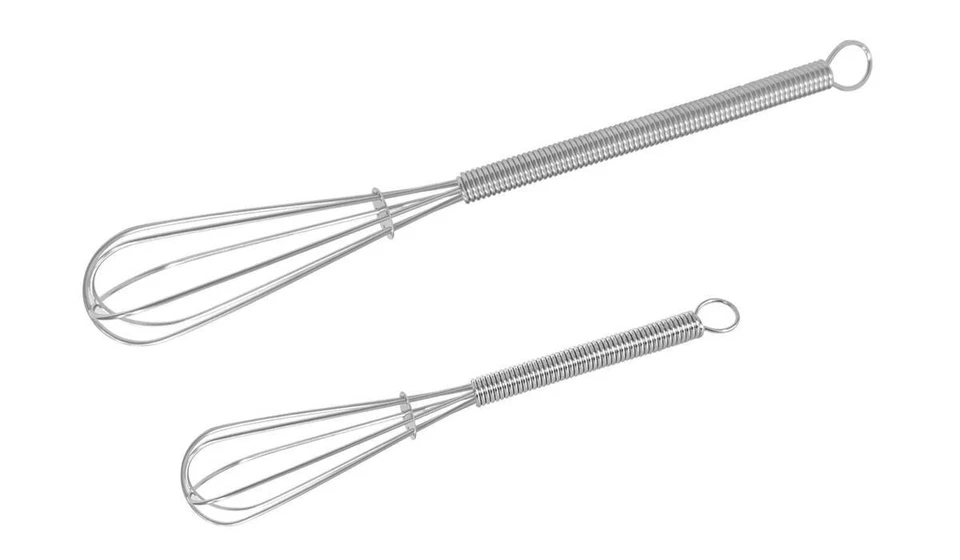 Chef Aid 2-Piece Mini Whisk Set, Silver - Image 2 of 4