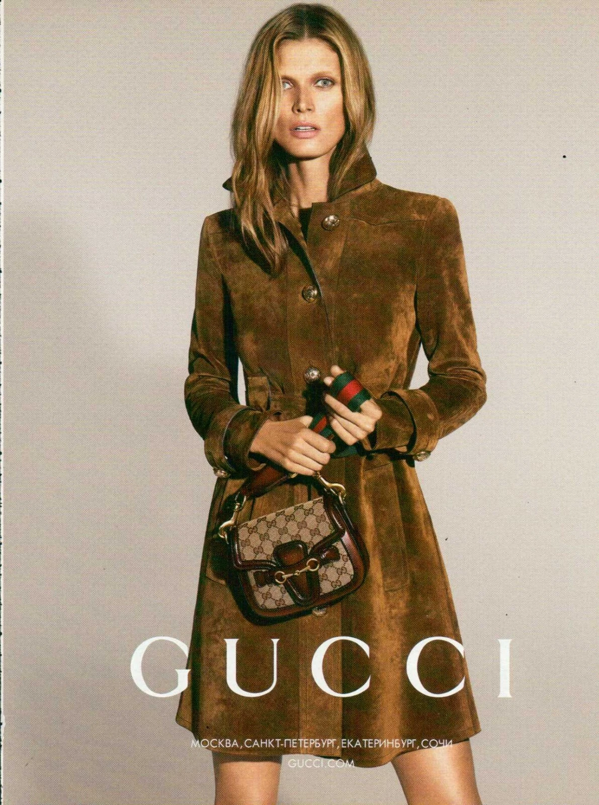 Sacs GUCCI Magazine Impression Publicité Femme Sac à Main Mode Accessoires 2015