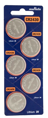 10 Murata(Replaces Sony) CR2430 Battery 3V Lithium Coin Cell- EXP. 2029*