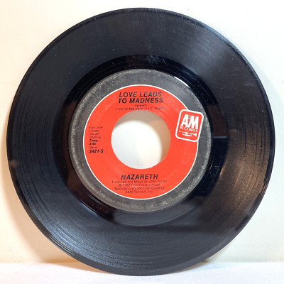 NAZARETH: LOVE LEADS TO MADNESS / TAKE THE RAP (1982) Vinyl 45 RPM Hard Rock