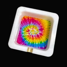 Tie Dye Ashtray, Tie Dye Decor, Hippy Ashtray, Rainbow Ashtray, Stoner Accessory