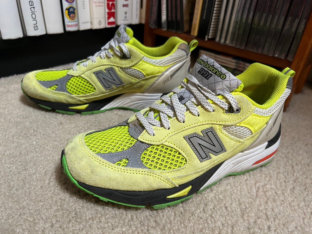 New Balance x Aries 991 Made in England Neon Yellow M991AFL