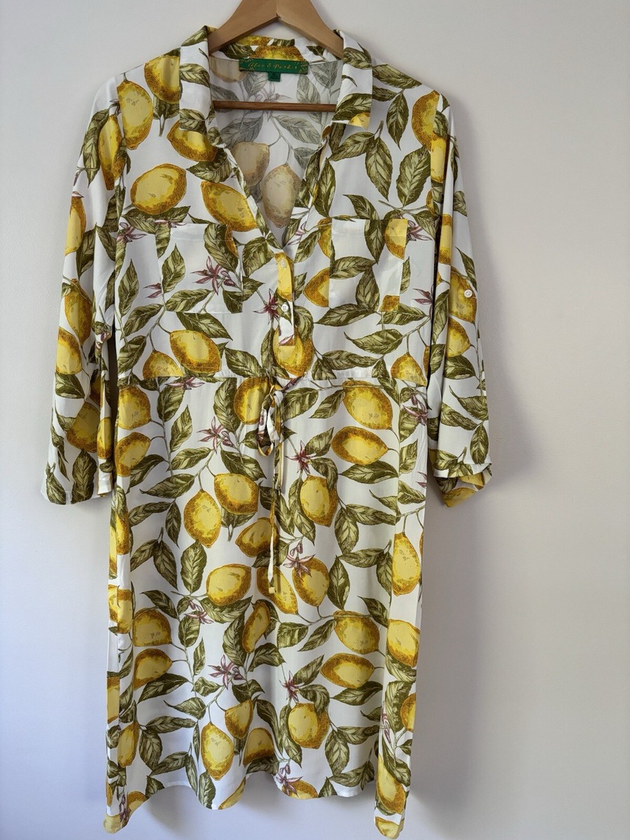 cotton cute dress for women Born for the Beach Ivory Multi Tropical Zodiac Print Cotton Maxi Dress