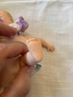 Madame Alexander Little Genius Vinyl Doll  7” Tagged  Purple/White Romper  HTF — photo 6