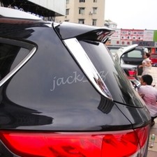 Chrome Rear Window Spoiler Trims For 2013-2019 Ford Escape Kuga Accessories