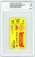 1980 NCAA FINAL FOUR SEMI FINALS BASKETBALL TICKET STUB BGS 4 UCLA LOUISVILLE