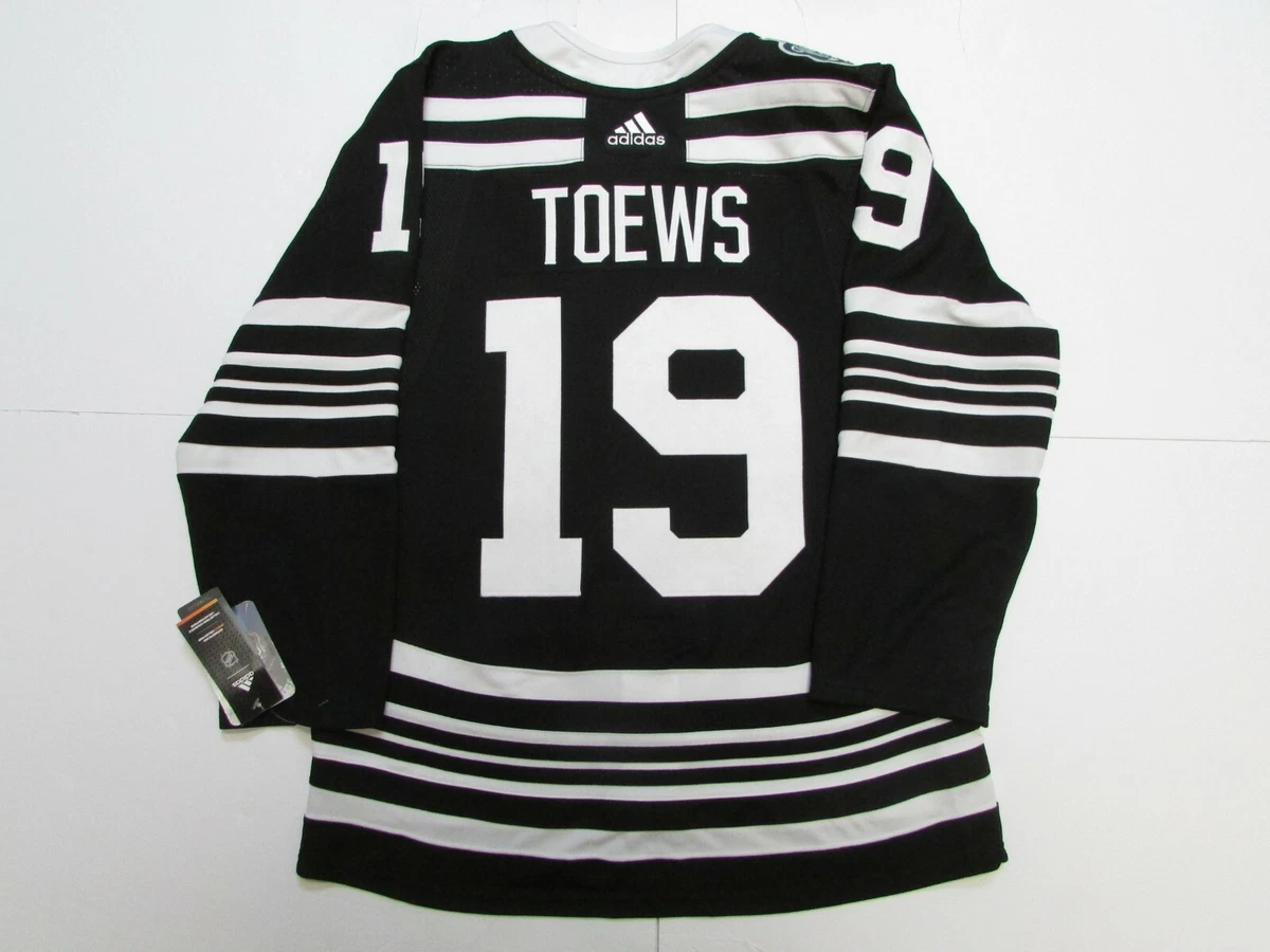 Men's Chicago Blackhawks Jonathan Toews adidas Black 2019 Winter Classic  Authentic Player Jersey