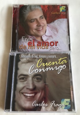 LOT OF TWO CARLOS FRAGA CDs / ERES EL AMOR DE MI VIDA PERO... & CUENTA CONMIGO
