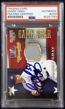 Sonny Gray Signed 2013 Panini USA Baseball Game Gear Relic Card #61 PSA Authen