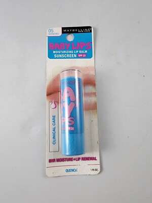 Maybelline Baby Lips Moisturizing Lip Balm SPF 20 (05 Quenched) 8hr Moisture