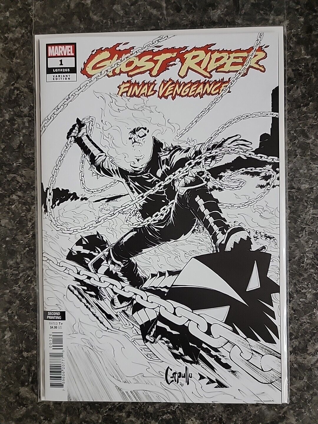 Ghost Rider Final Vengeance #1 NM+ Capullo 1:25 2nd Print Variant