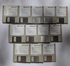 Microsoft Word 6.0 for Windows 3.5" Floppy Disks Setup 12 Total Disks 