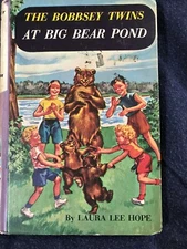 Vintage - The Bobbsey Twins At Big Bear Pond #47 - Laura Lee Hope, 1958 HC !!!!!