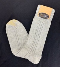 Vintage Gold Toe Gray Rayon Cotton Crew Socks Size 10-13 USA