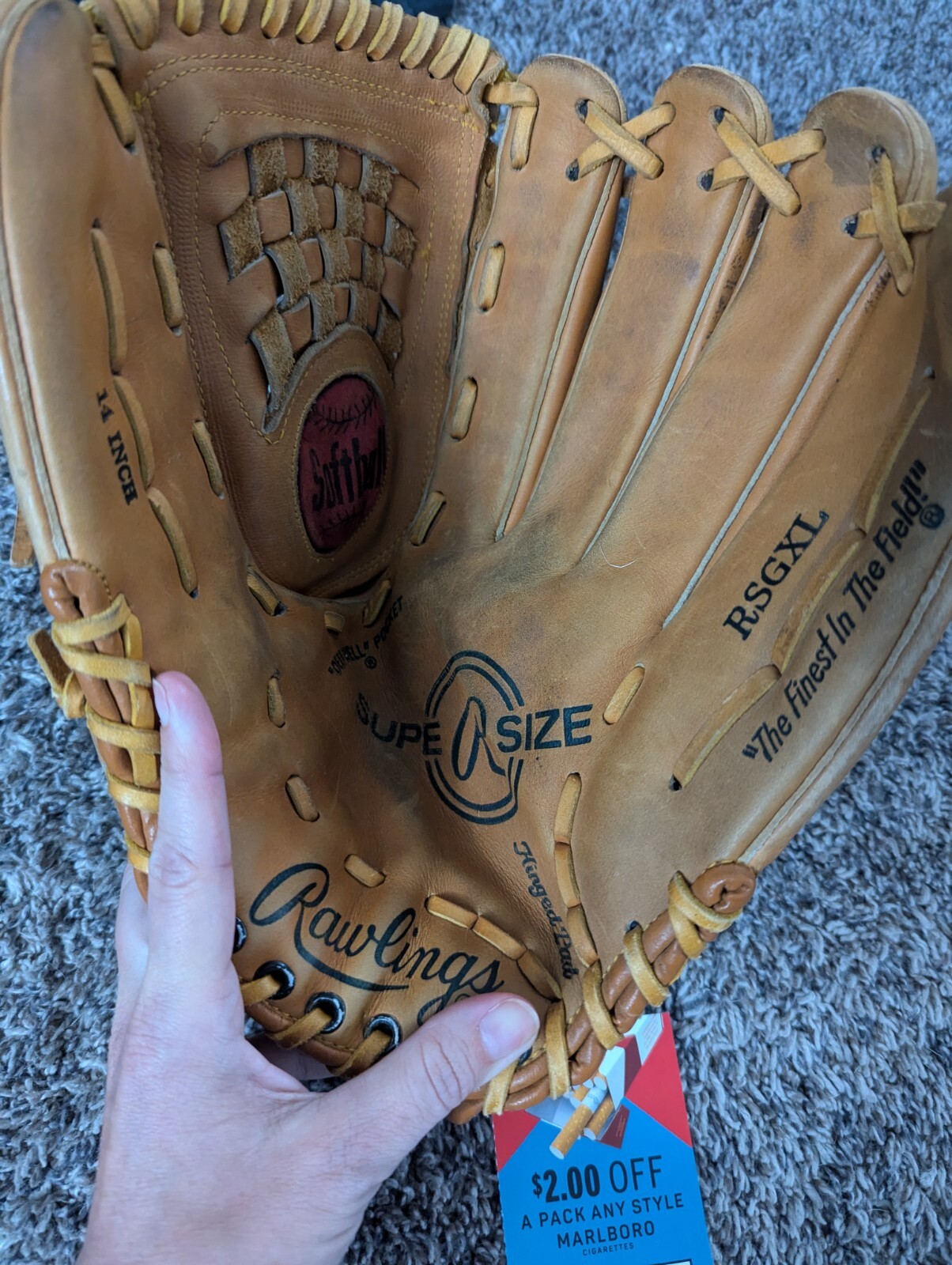 Vintage Rawlings Softball Glove eBay
