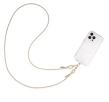 Case-Mate Crossbody Phone Rope - Taupe Adjustable Lightweight Fits All Cases