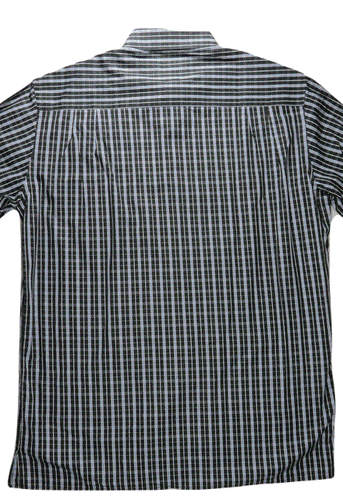 Camisa para hombre Ermenegildo Zegna XL a cuadros informal a rayas con botones de diseñador - Imagen 4 de 10