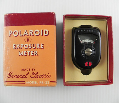 Vintage Polaroid GE Exposure Meter - PR-22, General Electric with Original Box