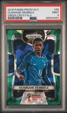 2018 Panini Prizm World Cup Green Crystals Ousmane Dembele 20/25 Rookie RC psa9
