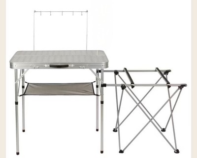 COLEMAN Pack-Away Folding Camp Kitchen Cook Station Table w/Carry Case
