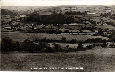 PC SHROPSHIRE CLUN CLUN VALLEY OFFA'S DYKE ENGLAND (u4481)